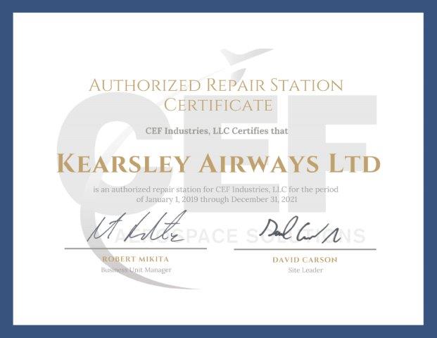 CEF Certificate 2019